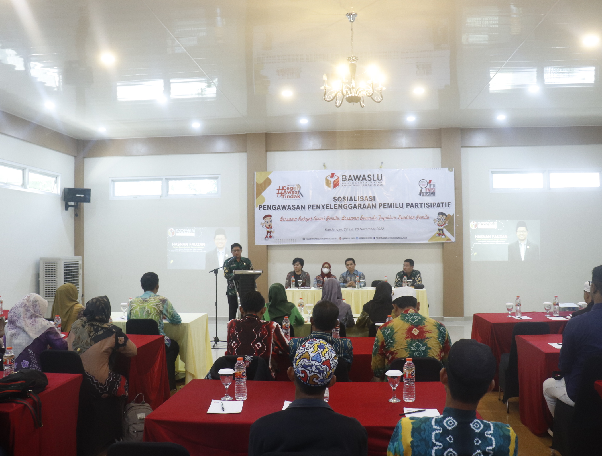 Bawaslu HSS Laksanakan Sosialisasi Pengawasan Penyelenggaraan Pemilu Partisipatif