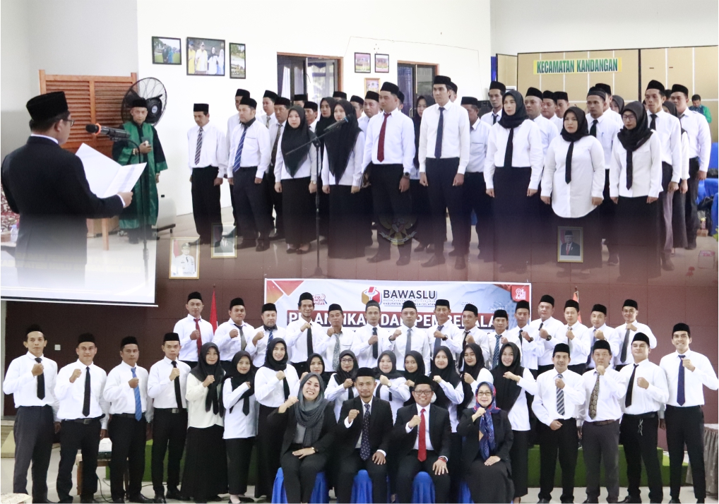 Sah, 33 Orang Anggota Panwaslu Kecamatan Se-HSS Resmi Dilantik