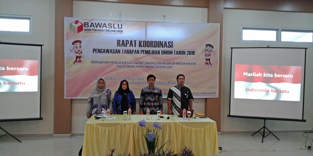 Rakor Pengawasan Tahapan Pemilu 2019