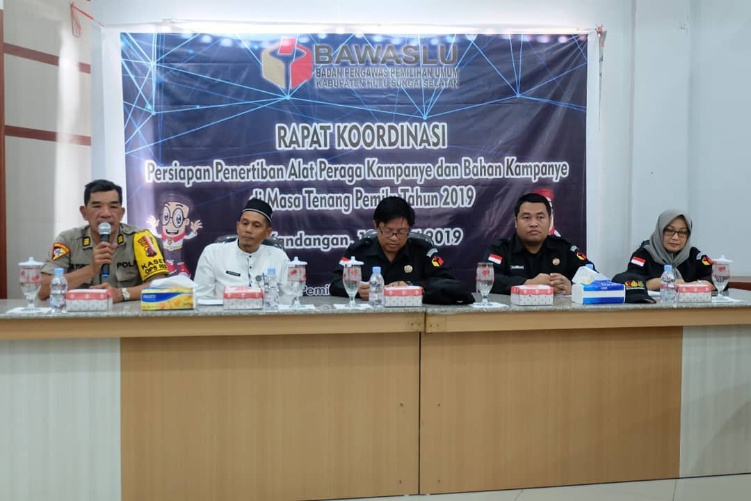 Rapat Persiapan Penertiban APK pada Masa Tenang