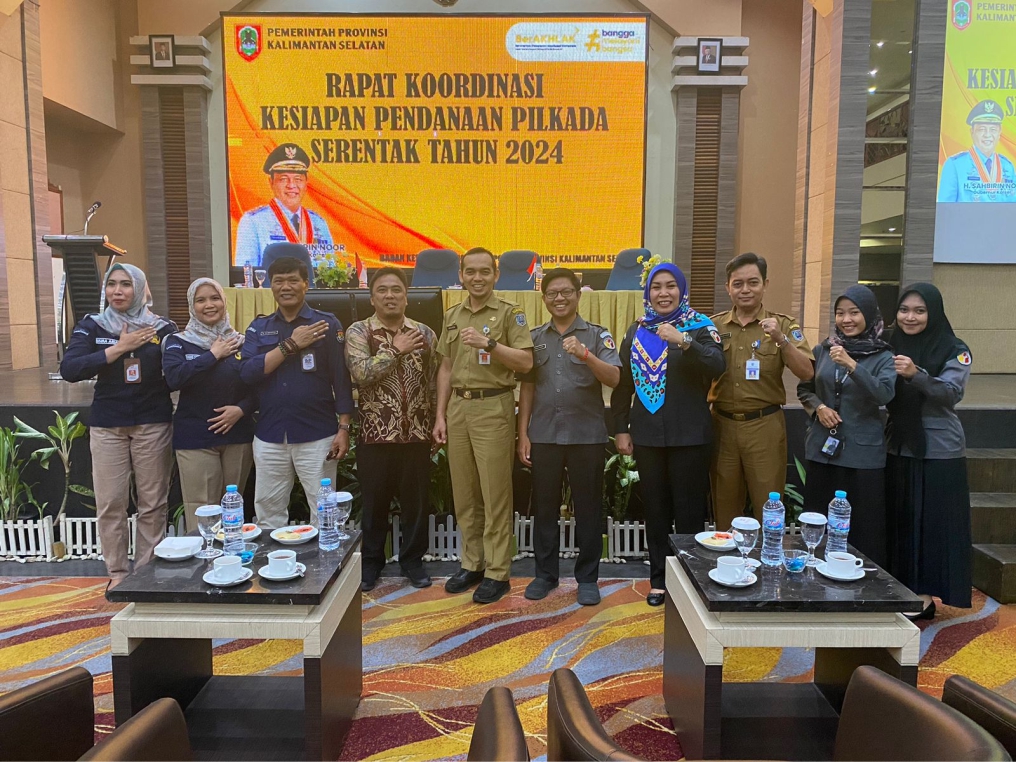 Hadiri Rapat Koordinasi Kesiapan Pendanaan Pilkada Serentak Tahun 2024.