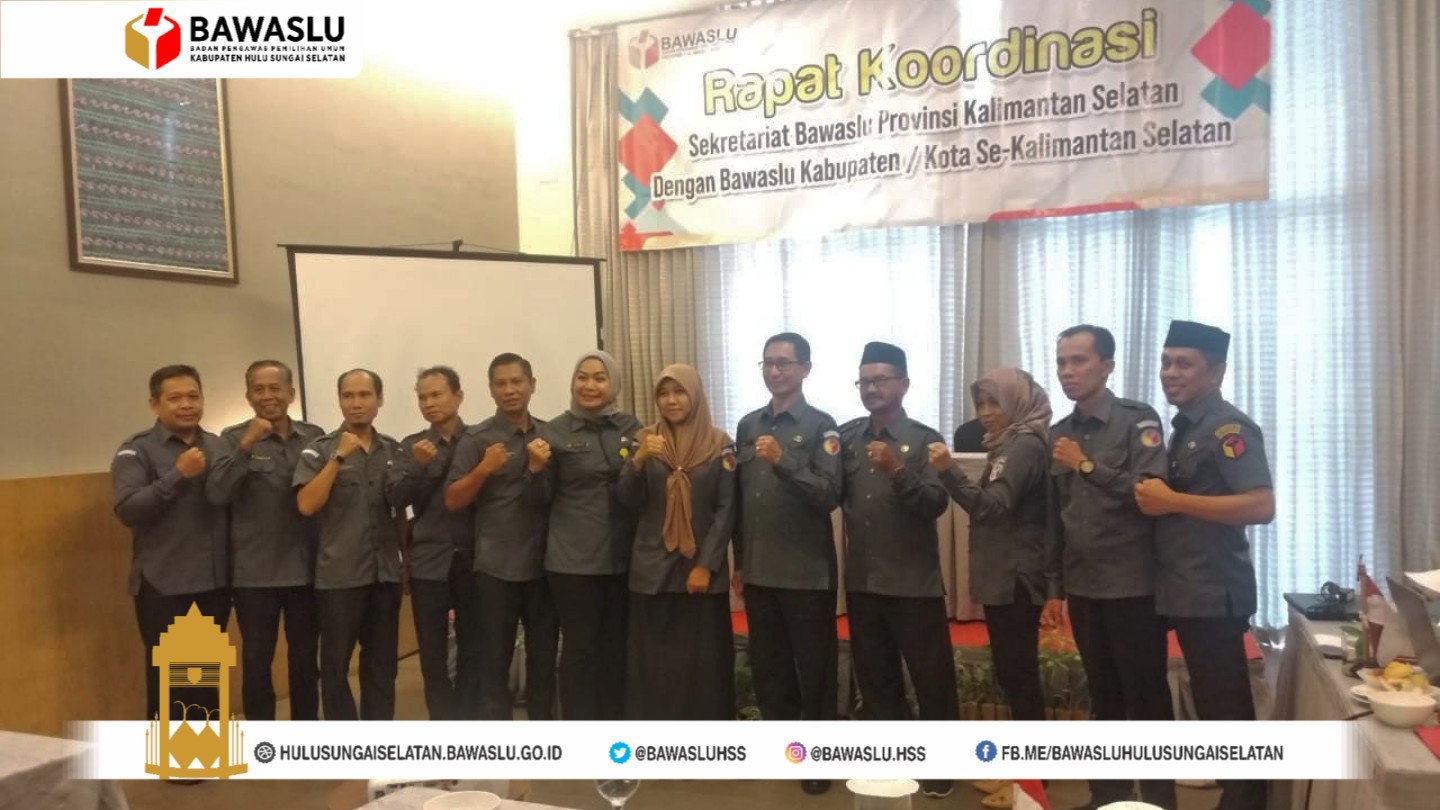 Rakor Bawaslu Kabupaten/Kota se-Kalimantan Selatan