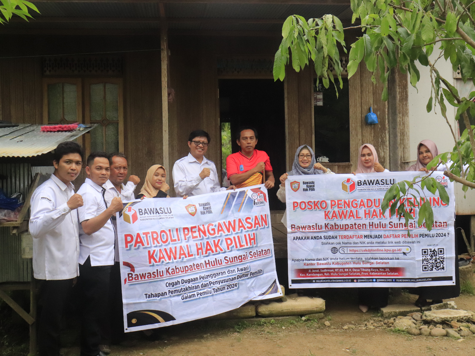 Bawaslu HSS kembali melaksanakan Patroli Pengawasan Kawal Hak Pilih di Kecamatan Kandangan.