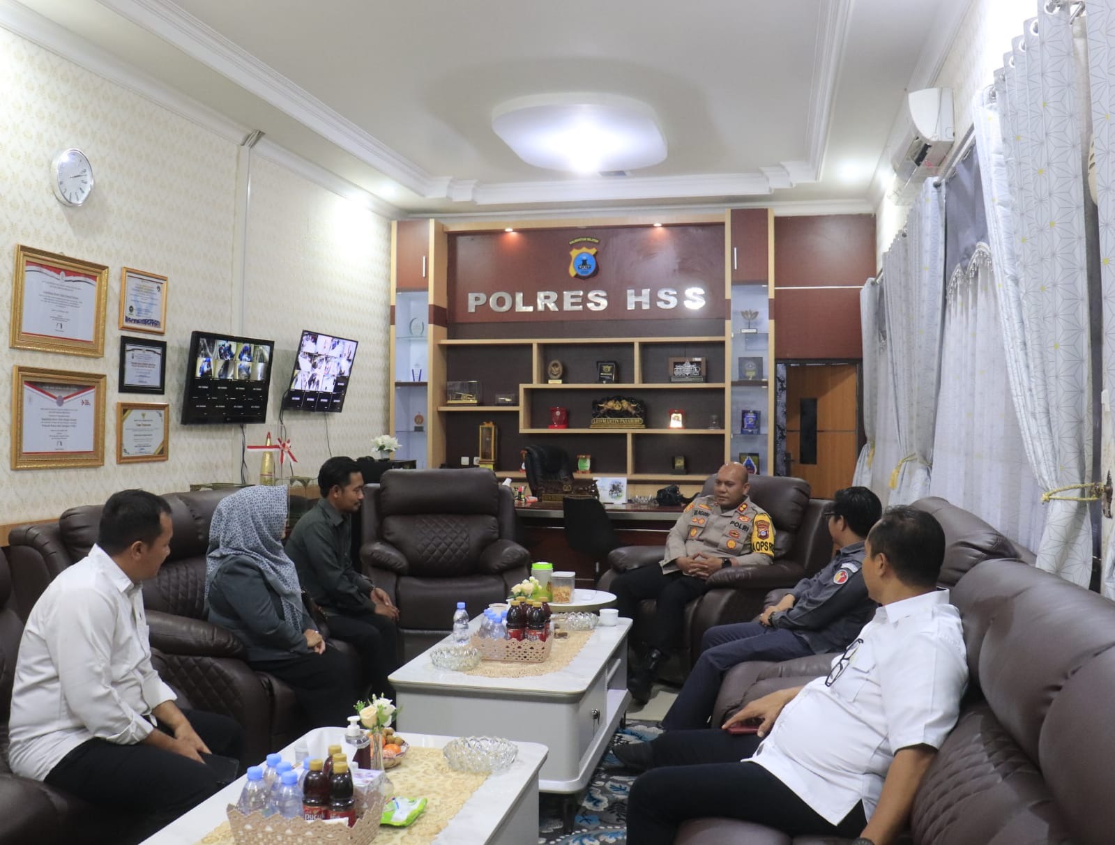 Wujudkan Pemilu Damai 2024, Bawaslu Audiensi Dengan Kapolres.