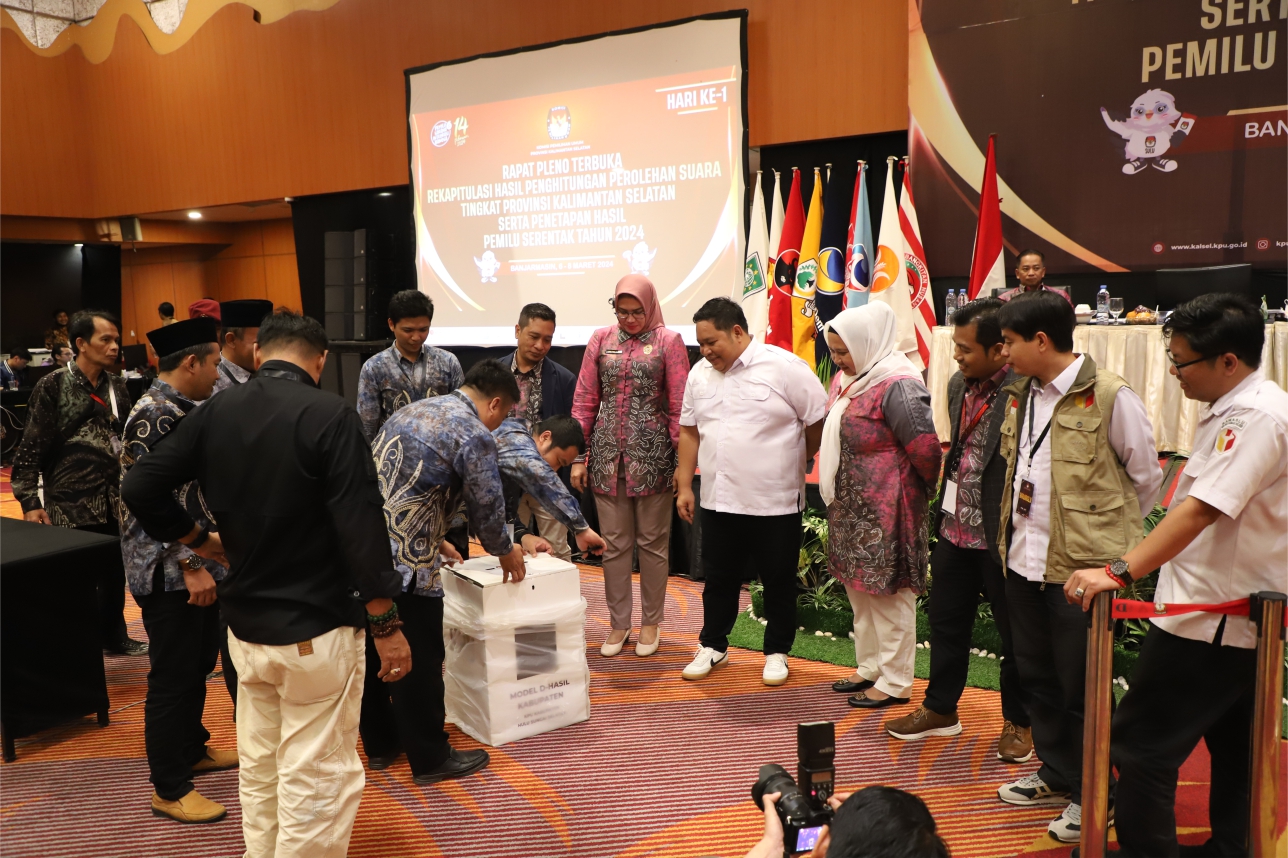 Rekapitulasi Hasil Penghitungan Suara Tingkat Provinsi, Kabupaten HSS berada di Urutan ke 8