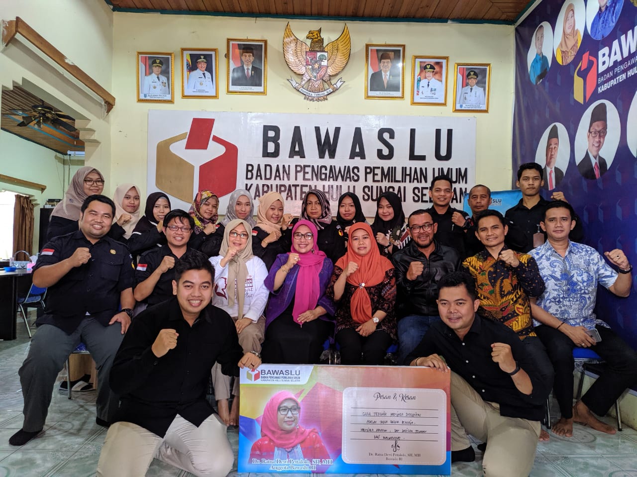 Ada pesan bermakna dari Pimpinan Bawaslu RI saat Kunjungi Bawaslu HSS
