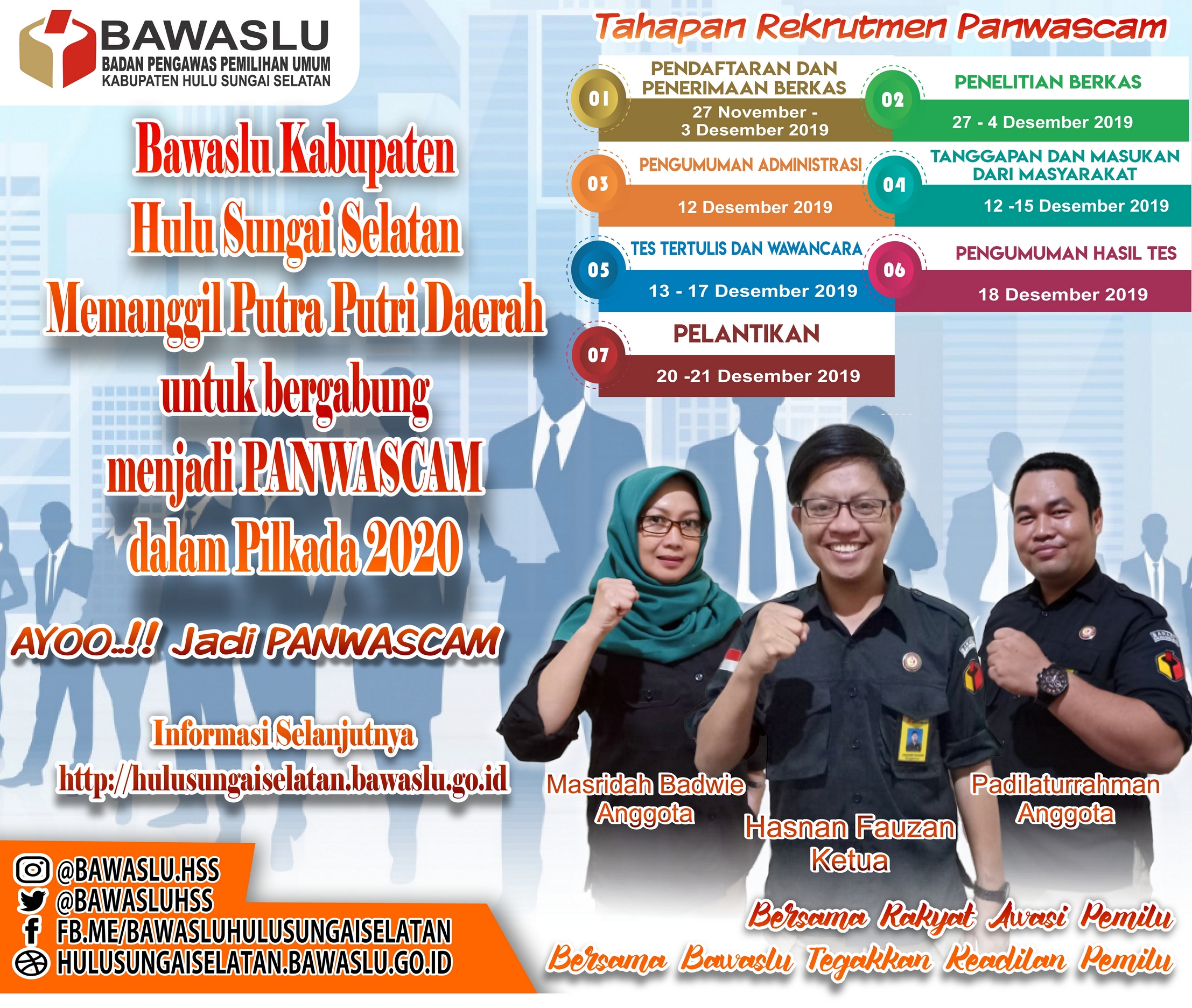 Rekrutmen Pengawas Kecamatan