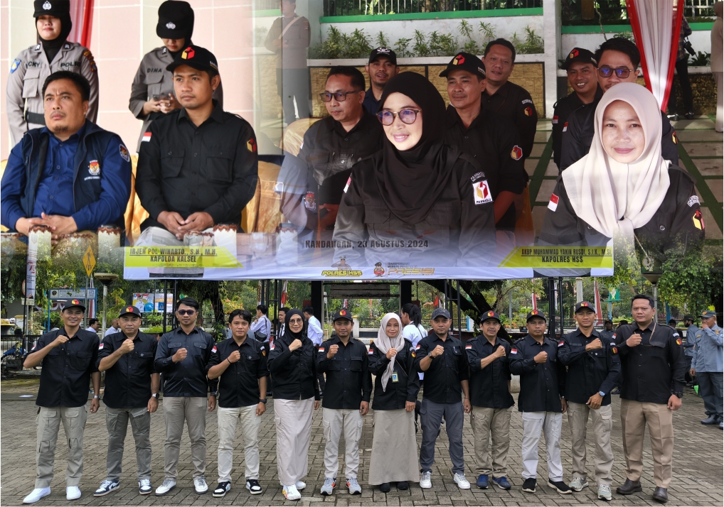 Bawaslu HSS Beserta Jajaran Hadiri Apel Gelar Pasukan Operasi Mantap Praja Intan 2024