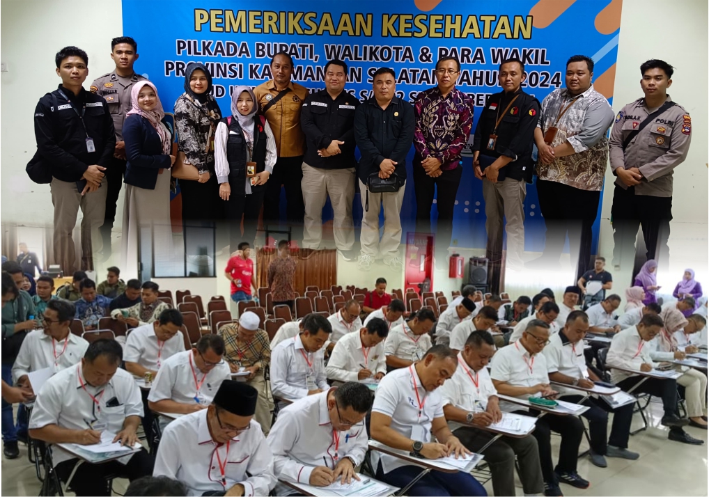 Tiga Bapaslon Jalani Rangkaian Pemeriksaan Kesehatan, Bawaslu HSS Awasi Langsung