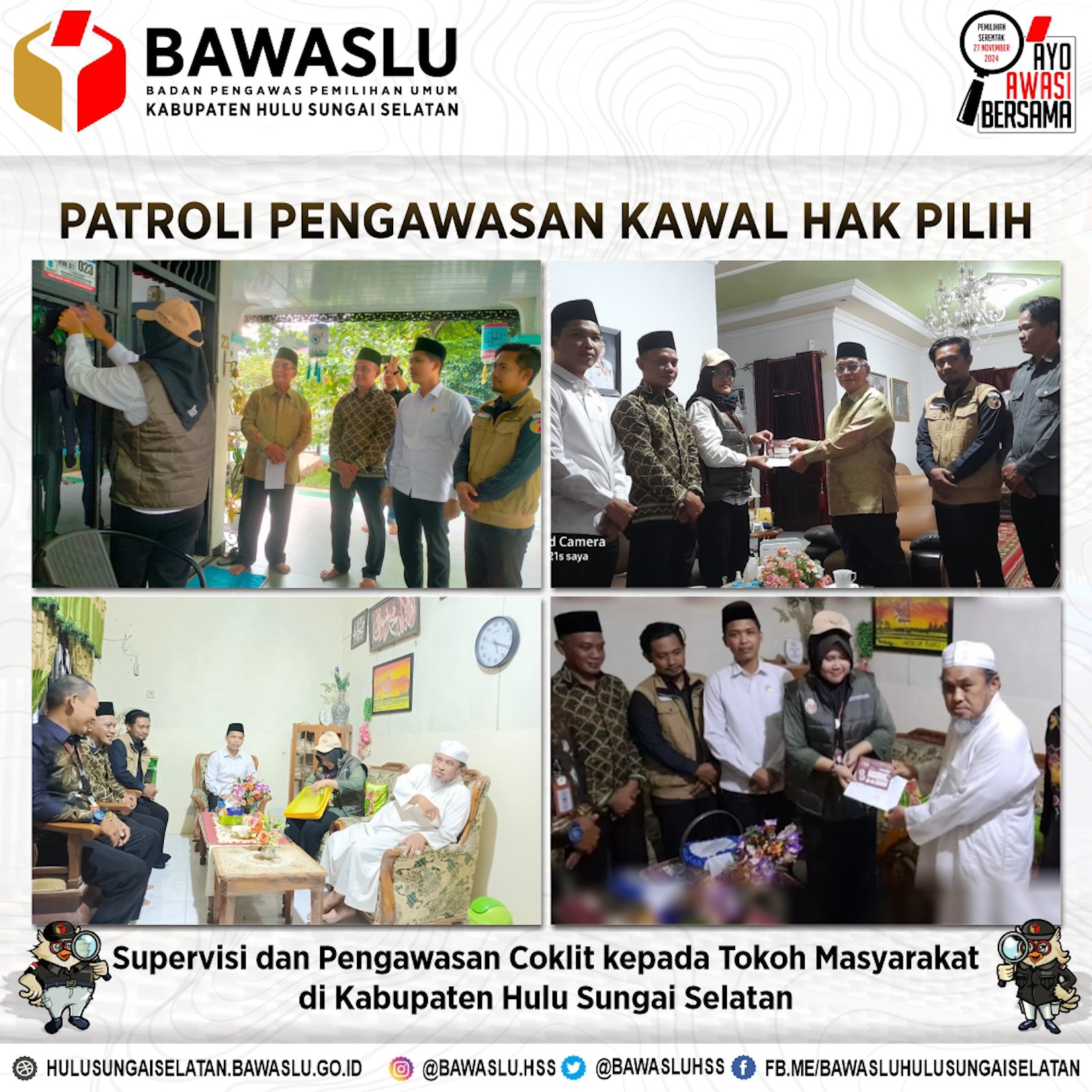 Pengawasan Coklit Pemilihan Tahun 2024