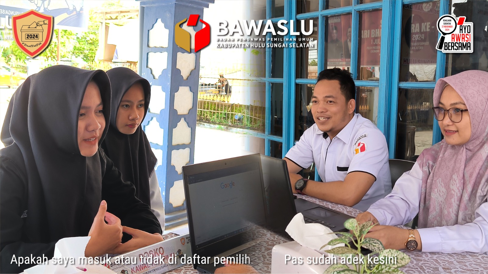 Posko Kawal Hak Pilih Bawaslu HSS