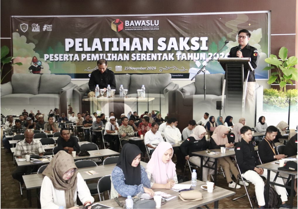 Bawaslu HSS Beri Pelatihan kepada Saksi Peserta Pemilihan 2024