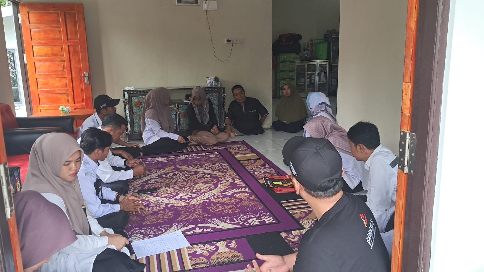 Kunjungan Bawaslu HSS ke Pimpinan NPC Kabupaten HSS