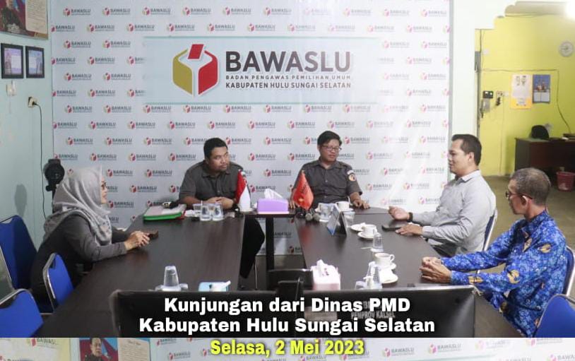Bawaslu HSS terima kunjungan kerja sekaligus silaturahmi dari Dinas PMD HSS