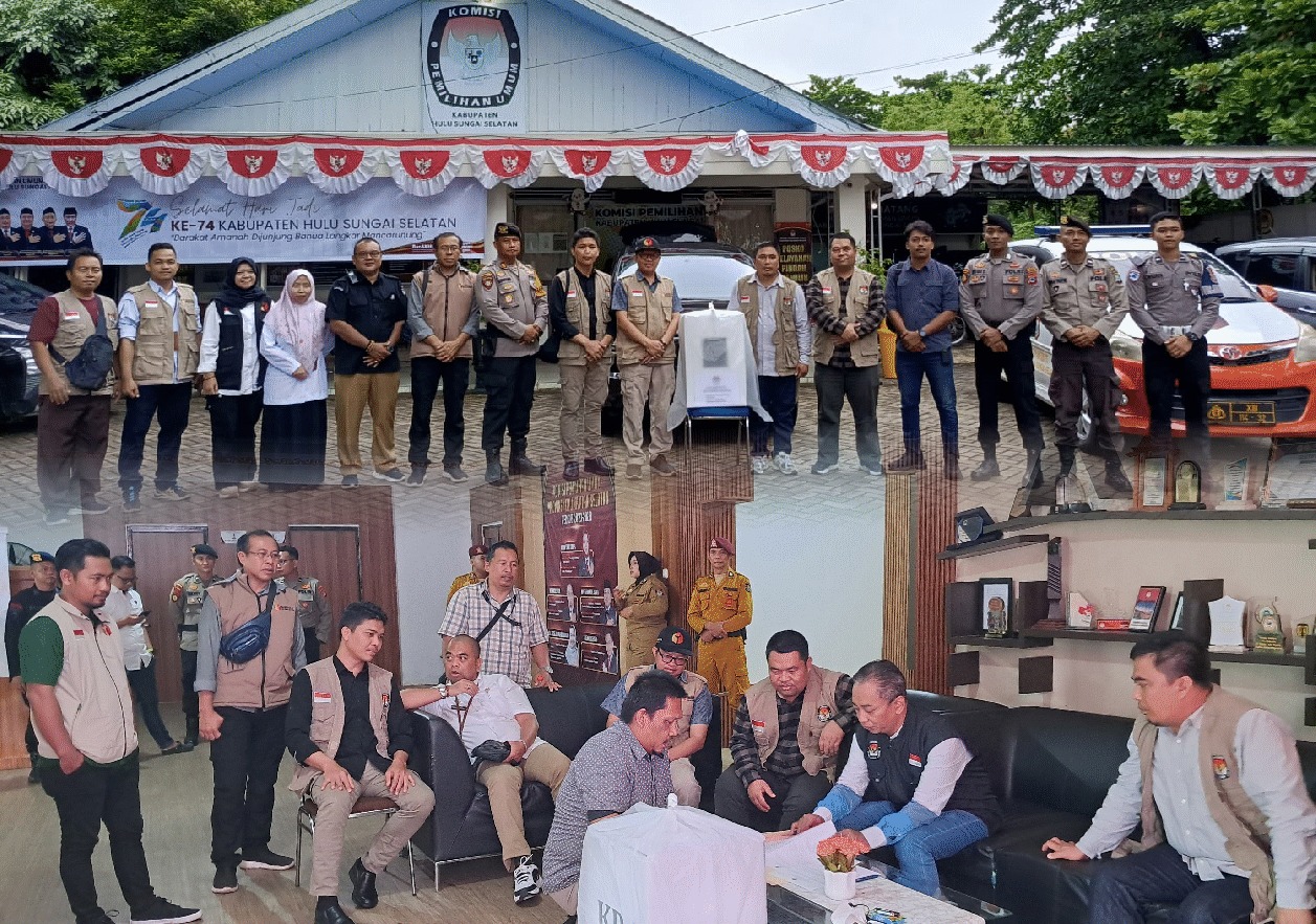 Bawaslu HSS Awasi Distribusi Logistik Kotak Suara ke Banjarmasin