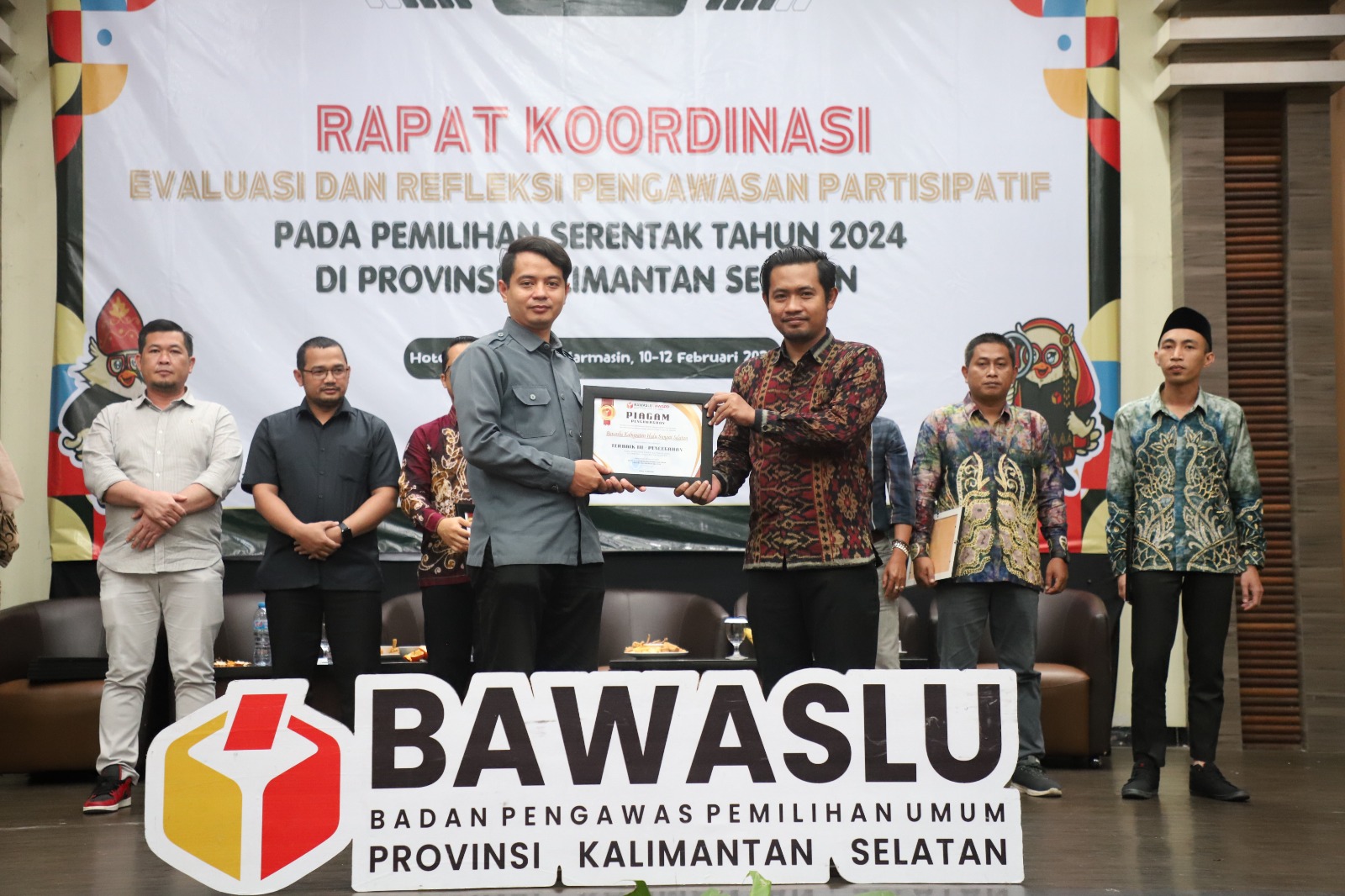 Bawaslu HSS Raih 3 Penghargaan Sekaligus Tingkat Kabupaten/Kota Se-Provinsi Kalimantan Selatan