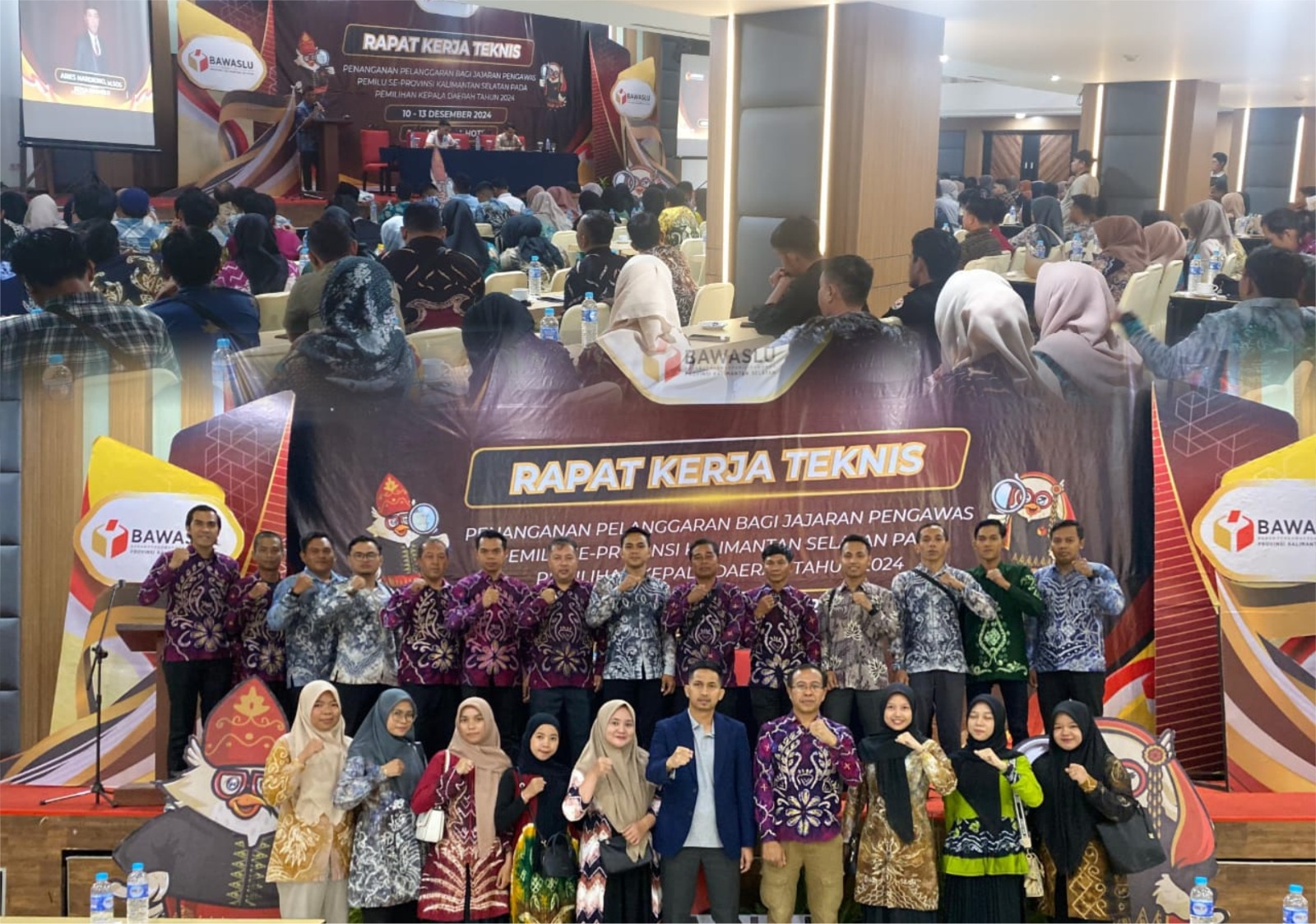 Bawaslu HSS Hadiri Rapat Kerja Teknis Penanganan Pelanggaran Pemilihan