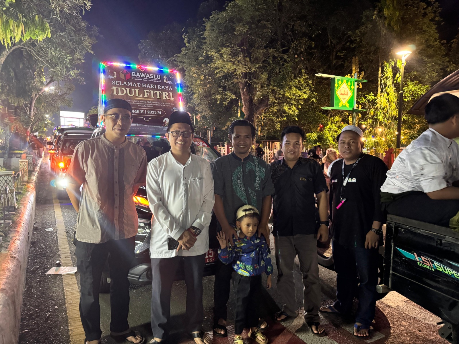 Bawaslu HSS ikut Meriahkan Gema Takbir Idul Fitri 1446 H