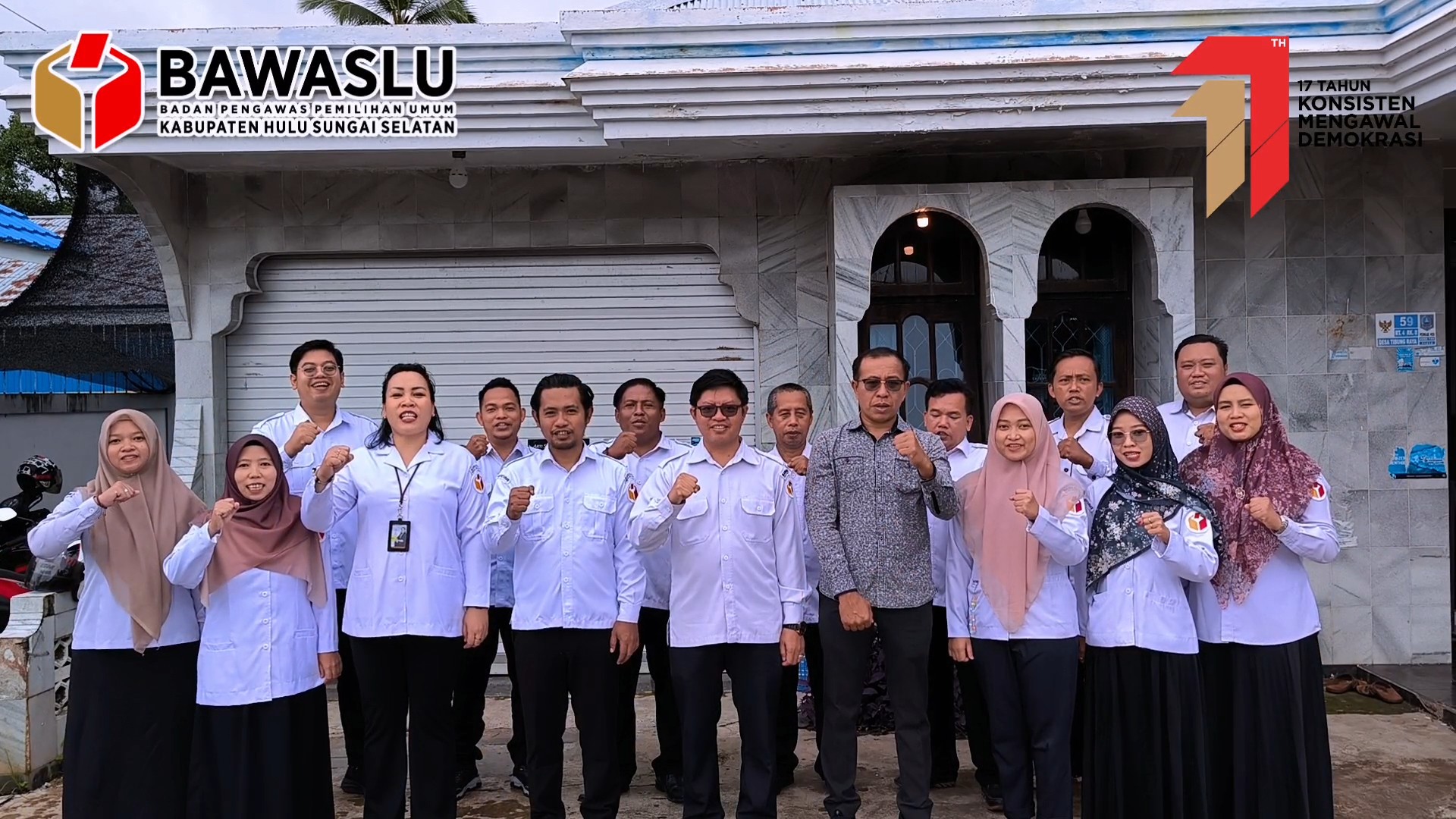 Bawaslu Kabupaten Hulu Sungai Selatan Gelar Apel Peringatan HUT Ke-17 Bawaslu