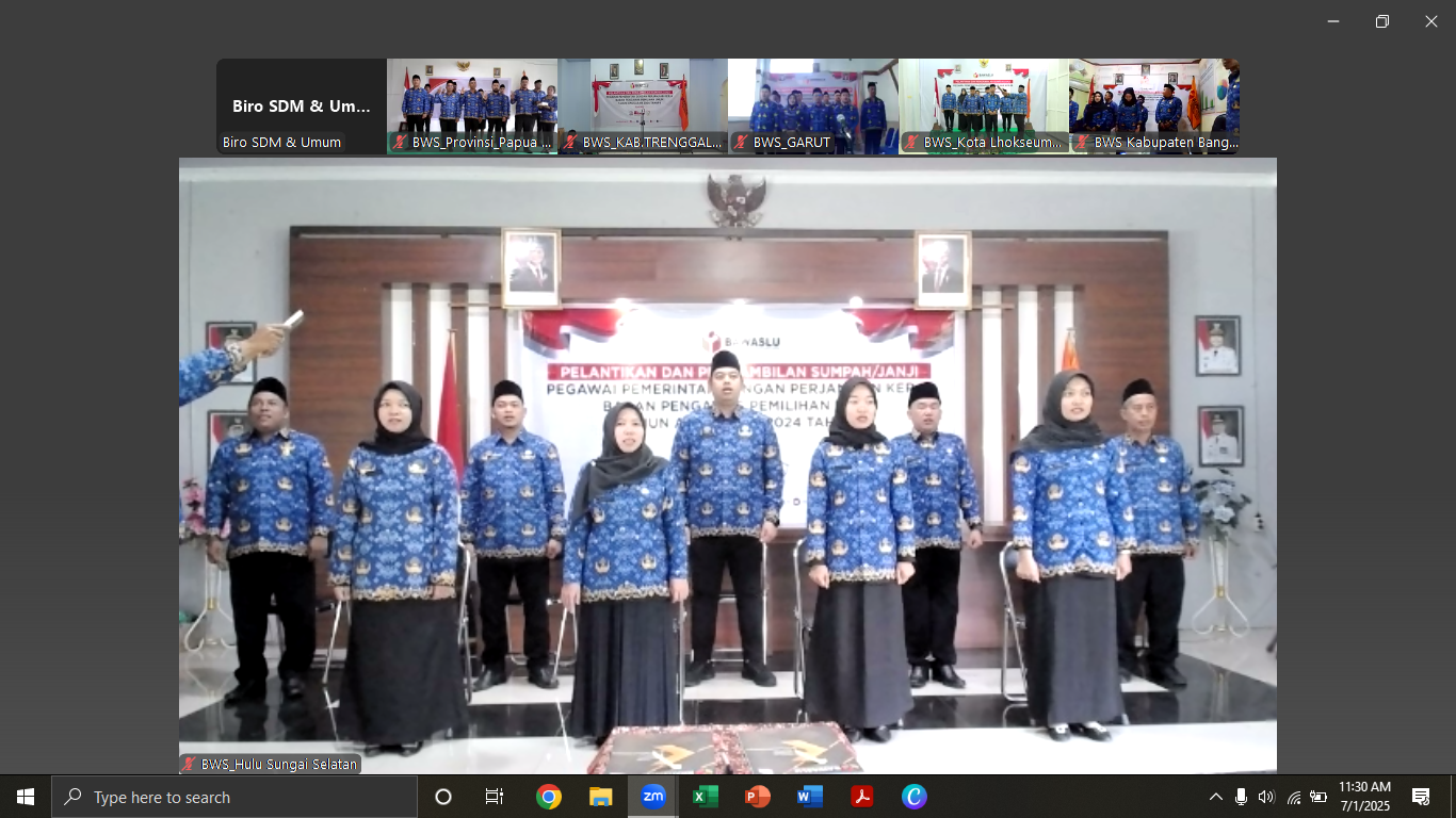 Sebanyak 9 Orang Pegawai Sekretariat Bawaslu HSS Diangkat Menjadi PPPK