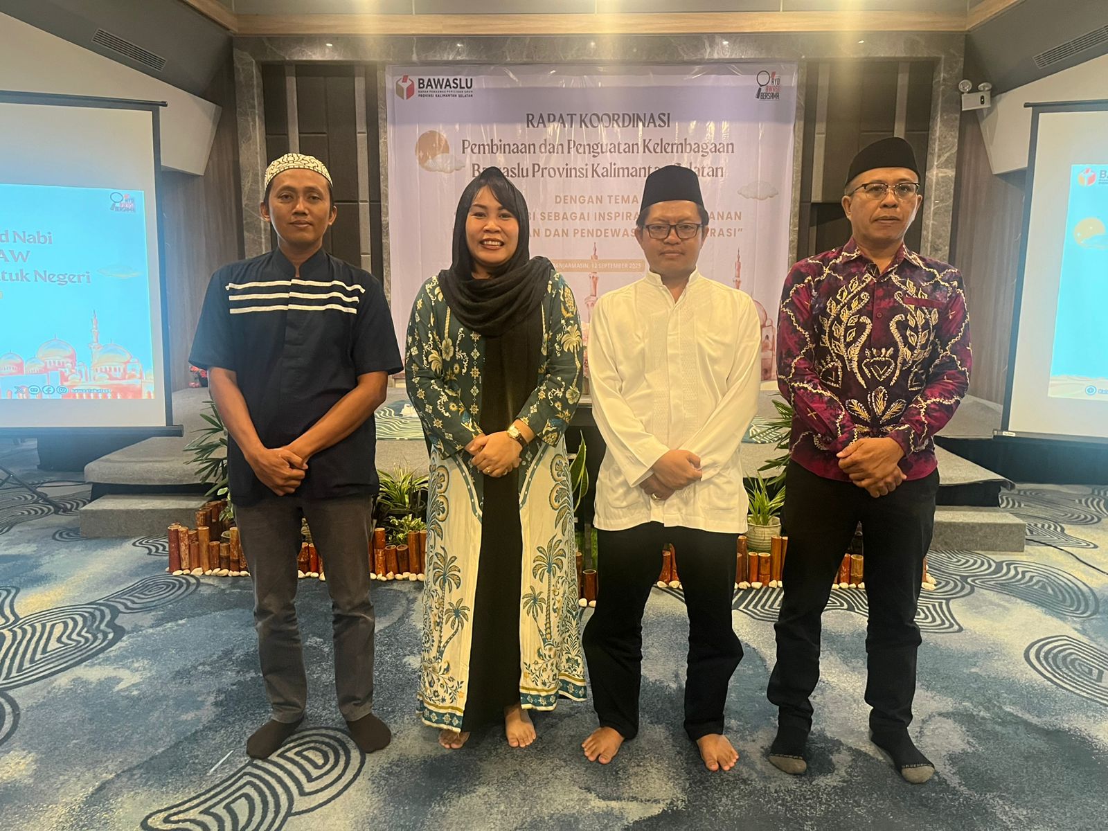 Bawaslu HSS Hadiri Rakor Pembinaan dan Penguatan Kelembagaan se-Kalsel