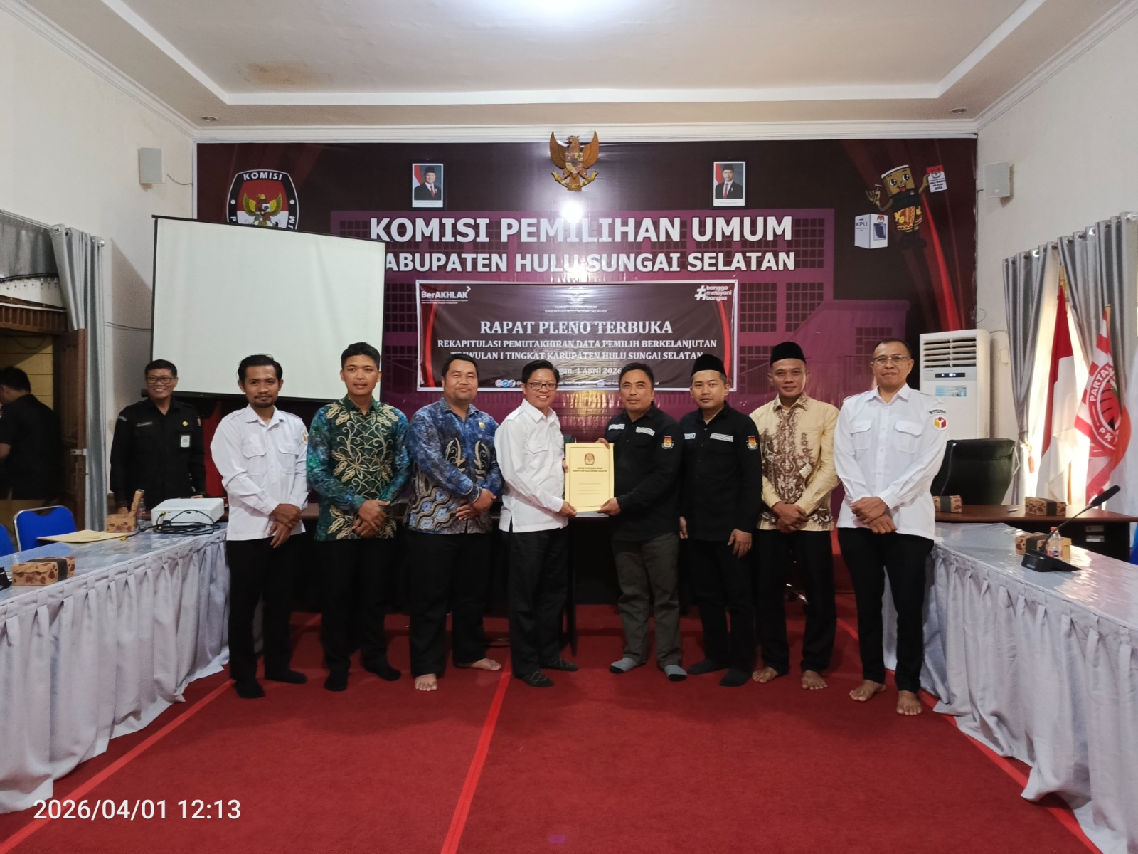 Pleno PDPB Triwulan I 2026 Tetapkan 179.488 Pemilih di Hulu Sungai Selatan