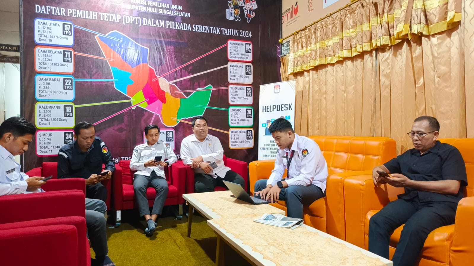 Pastikan Sesuai Prosedur, Bawaslu HSS Kawal Verifikasi Data Partai Politik