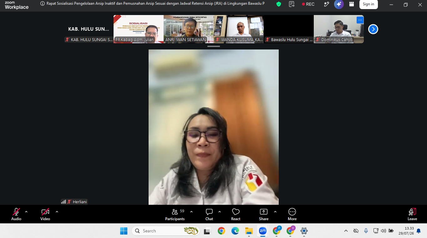 Bawaslu HSS Tingkatkan Pengelolaan Arsip Sesuai Jadwal Retensi Arsip