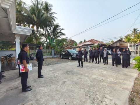 Apel Pagi Bawaslu HSS Perkuat Persiapan Pengawasan Coktas PDPB Triwulan III