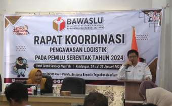 Bawaslu HSS Tekankan Agar Pengawasan Logistik Pemilu 2024 Tepat Jenis, Jumlah, Kualitas, Waktu dan Tepat Sasaran.