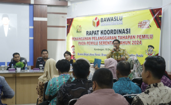 Bawaslu HSS gelar Rapat Koordinasi Penanganan Pelanggaran Tahapan Pemilu pada pemilu serentak tahun 2024