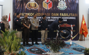 Sentra Gakkumdu Hulu Sungai Selatan Resmi Dibentuk, Siap Proses Tindak Pidana Pemilu pada Pemilu Serentak Tahun 2024