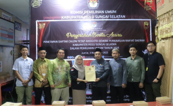 292 Daftar Calon Tetap Anggota DPRD HSS Telah Ditetapkan oleh KPU HSS
