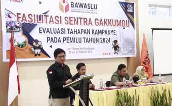 Bawaslu HSS Laksanakan Evaluasi Tahapan Kampanye Pada Pemilu Tahun 2024