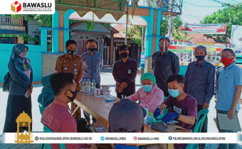 Bawaslu HSS Awasi Rapid Tes PPDP