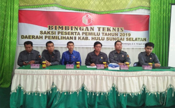 Supervisi Bimbingan Teknis Saksi Partai Politik