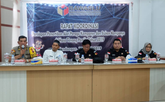 Rapat Persiapan Penertiban APK pada Masa Tenang