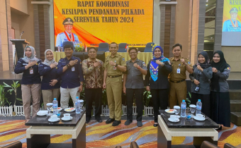 Hadiri Rapat Koordinasi Kesiapan Pendanaan Pilkada Serentak Tahun 2024.