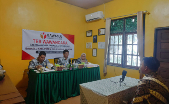 Bawaslu HSS Laksanakan Tes Wawancara Calon Anggota Panwaslu Kecamatan