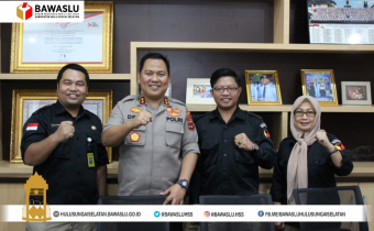 Kordinasi Bawaslu Dengan Polres Hulu Sungai Selatan
