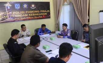 Rakor Dengan Satpol PP Samakan Persepsi Kewenangan Penertiban Reklame