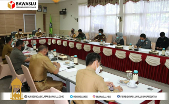 Bawaslu Hulu Sungai Selatan hadiri Rakoor Penegakan Hukum Protokol Kesehatan di Hulu Sungai Selatan