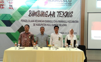 Bimbingan Teknis Pengelolaan Keuangan Bawaslu dan Panwaslu Kecamatan