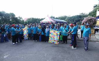 BawasluHSS turut meramaikan Jalan Sehat