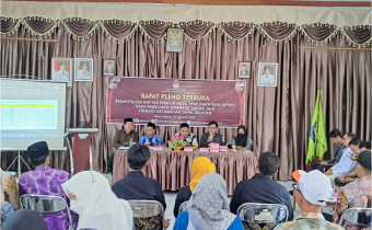 Bawaslu Lakukan Monitoring Untuk Pastikan Rapat Pleno Terbuka Tingkat Kecamatan Berjalan Sesuai Aturan Yang Berlaku.