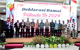 Deklarasi Damai Pilkada 2024 untuk Wujudkan Pemilu yang Aman dan Kondusif.