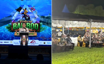 Bawaslu HSS hadiri Penutupan Festival Bamboo Rafting Tahun 2025