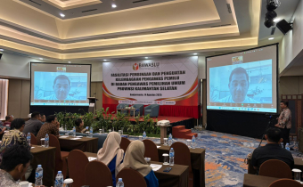 Bawaslu HSS Ikuti Pembinaan dan Penguatan Kelembagaan Pengawas Pemilu