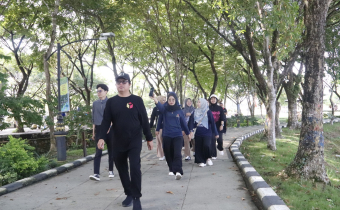 Jumat Sehat, Joging Bersama Jajaran Bawaslu Kabupaten Hulu Sungai Selatan