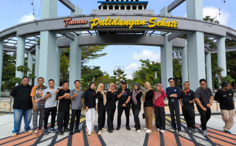 Jumat Sehat, Joging Bersama Jajaran Bawaslu Kabupaten Hulu Sungai Selatan